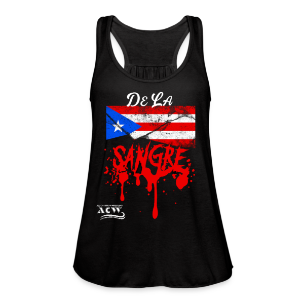 De La Sangre Women's Flowy Tank Top by Bella - black
