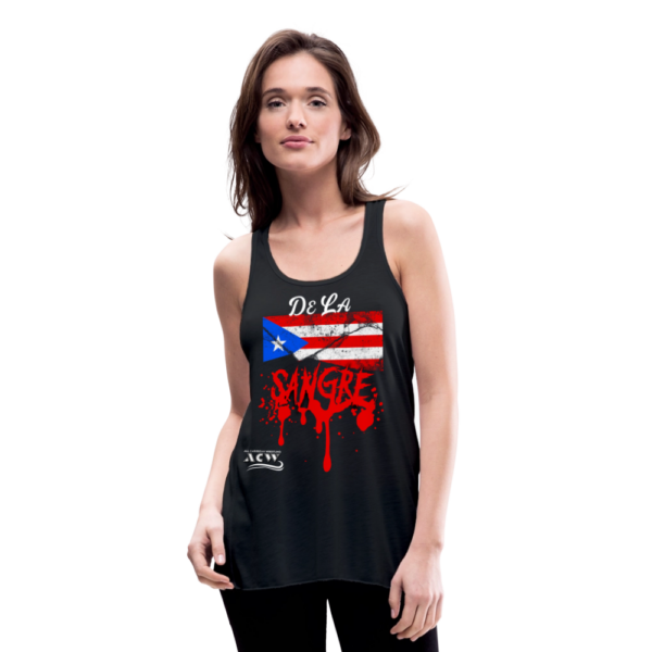 De La Sangre Women's Flowy Tank Top by Bella - black