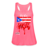 De La Sangre Women's Flowy Tank Top by Bella - neon pink